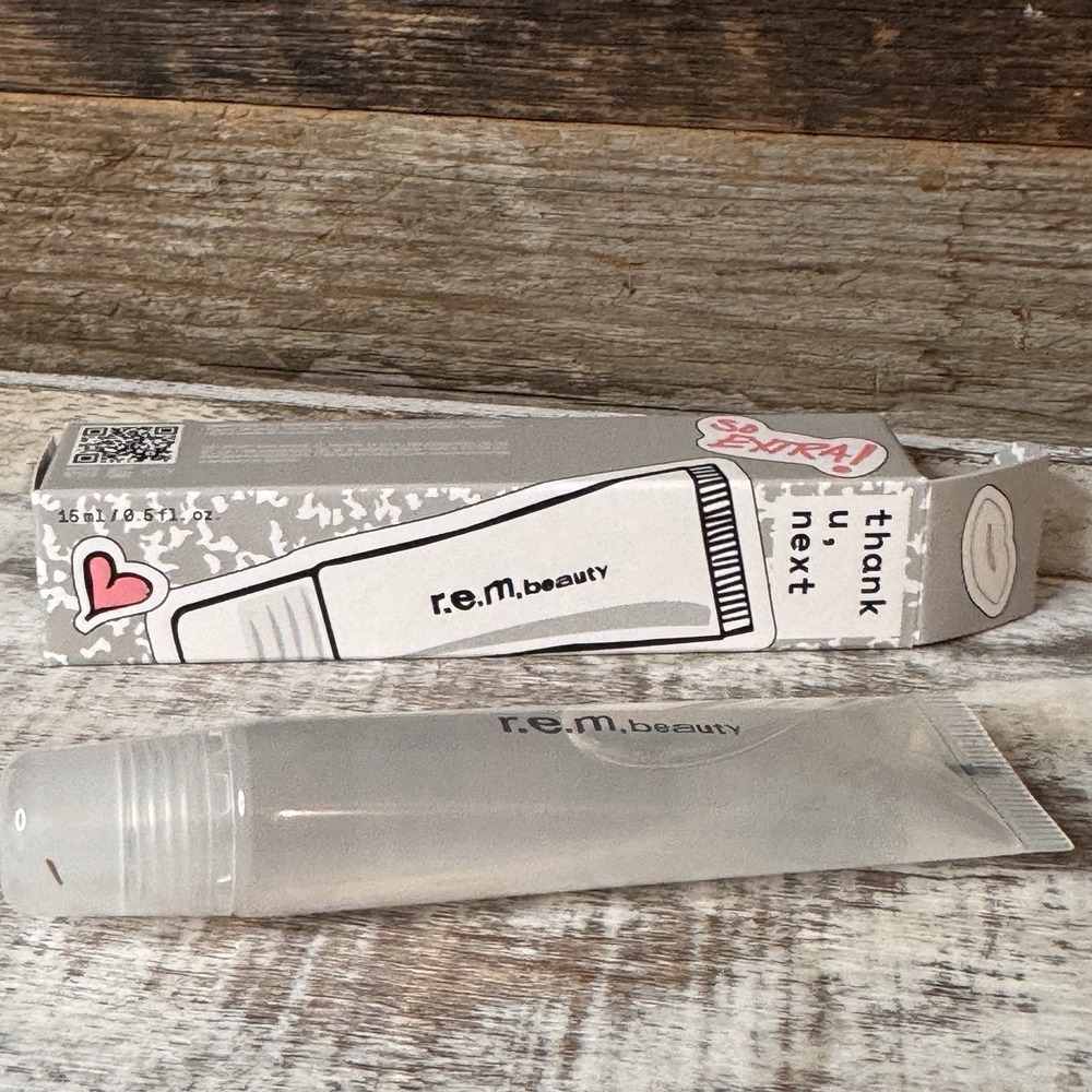 REM Beauty XL Utmost Importance Plumping Lip Gloss 15ml JUMBO Clear | Ariana $22 - Picture 7 of 8